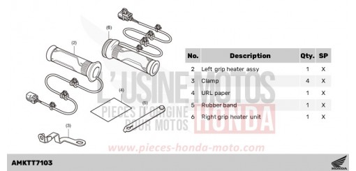 KIT,GRIP HEATER ADV750R de 2024